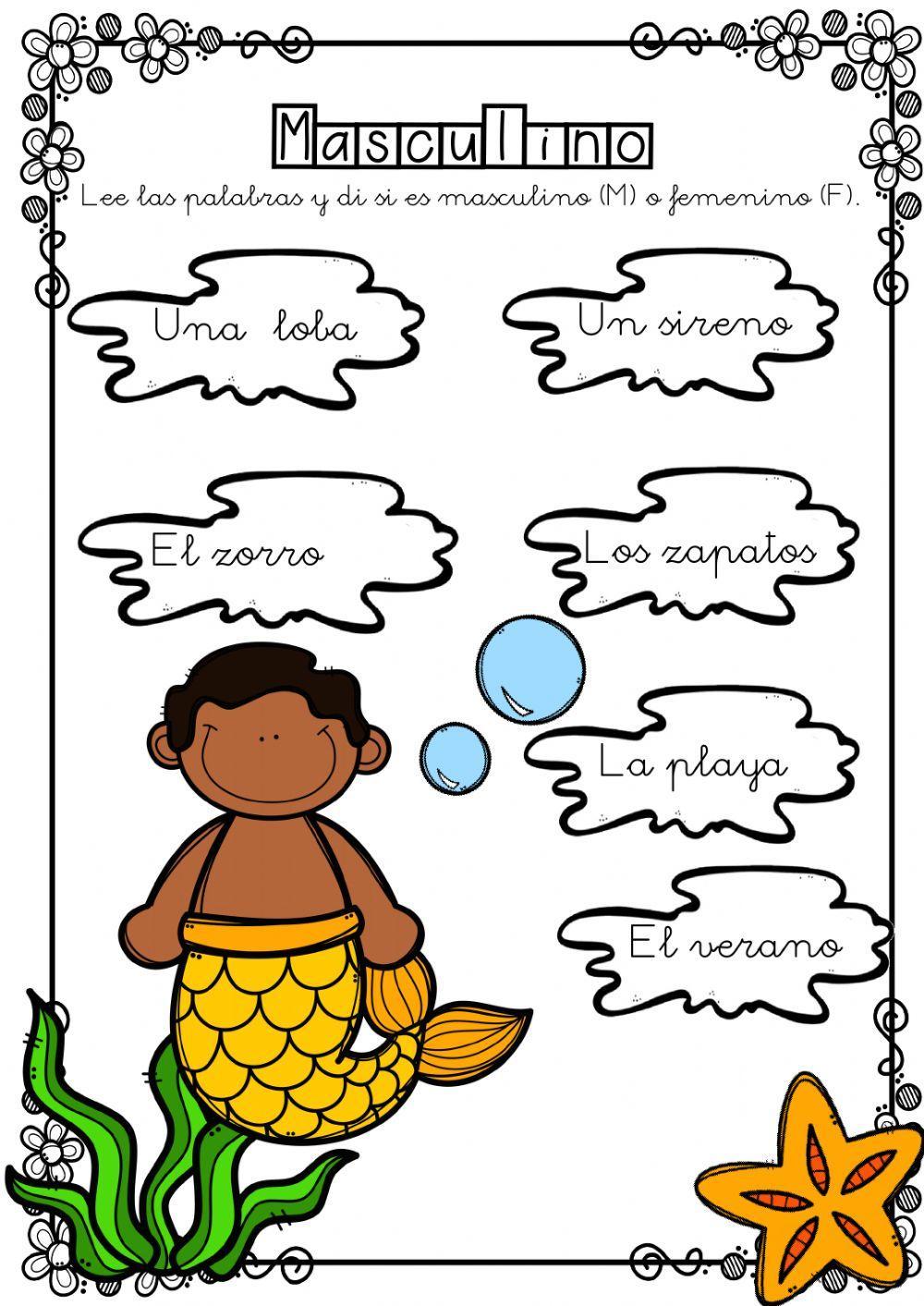 Sustantivos: masculino o femenino
