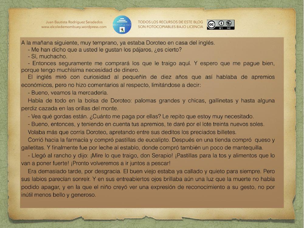 Ficha de comprensión lectora 17-6 3º