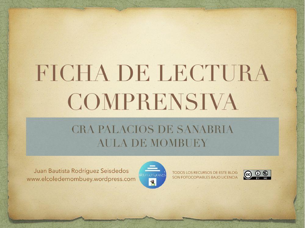 Ficha de comprensión lectora 17-6 6º