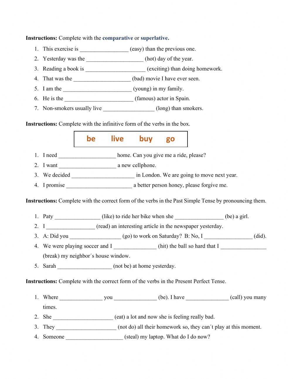 Diagnostic Test, Level III