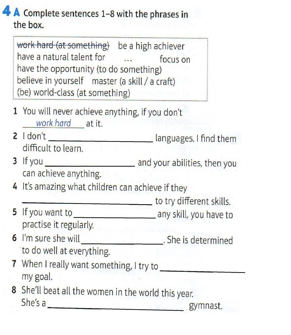 Voc. Success - Speakout - Unit 7