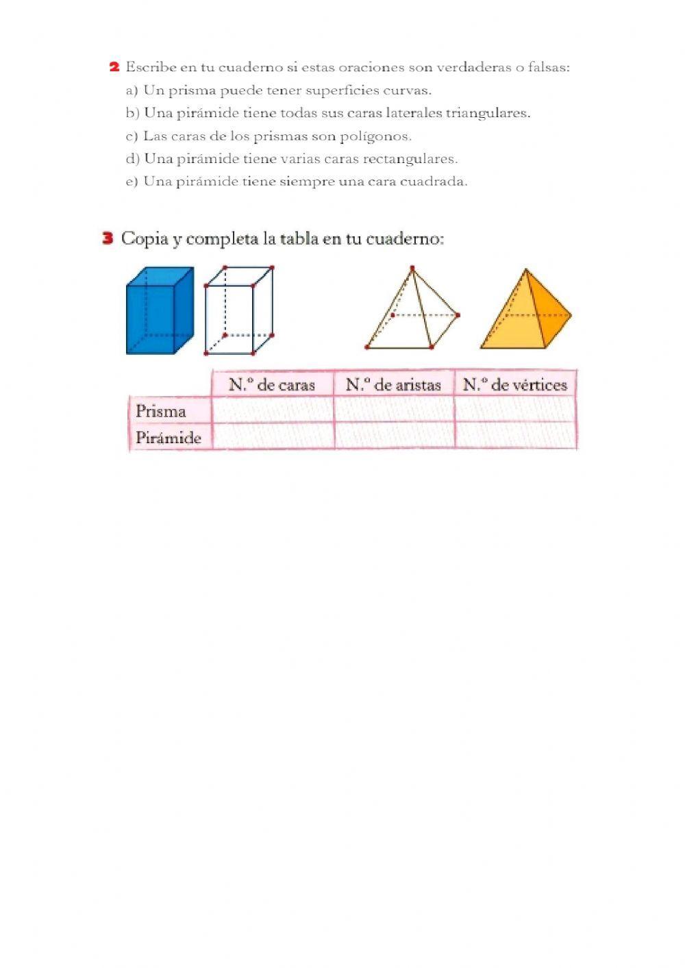 Prismas y pirámides