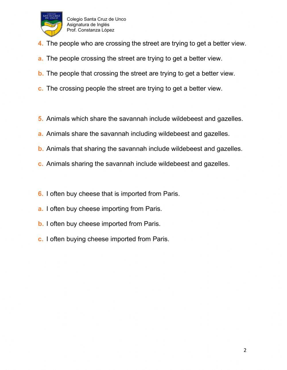 Grammar Practise IIº (1)