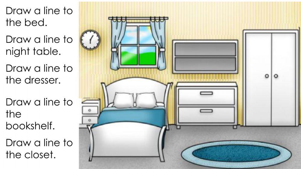 Rooms in the home - Bedroom
