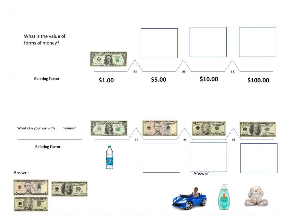 Bridge maps money worksheet Live - 617050840287357001 