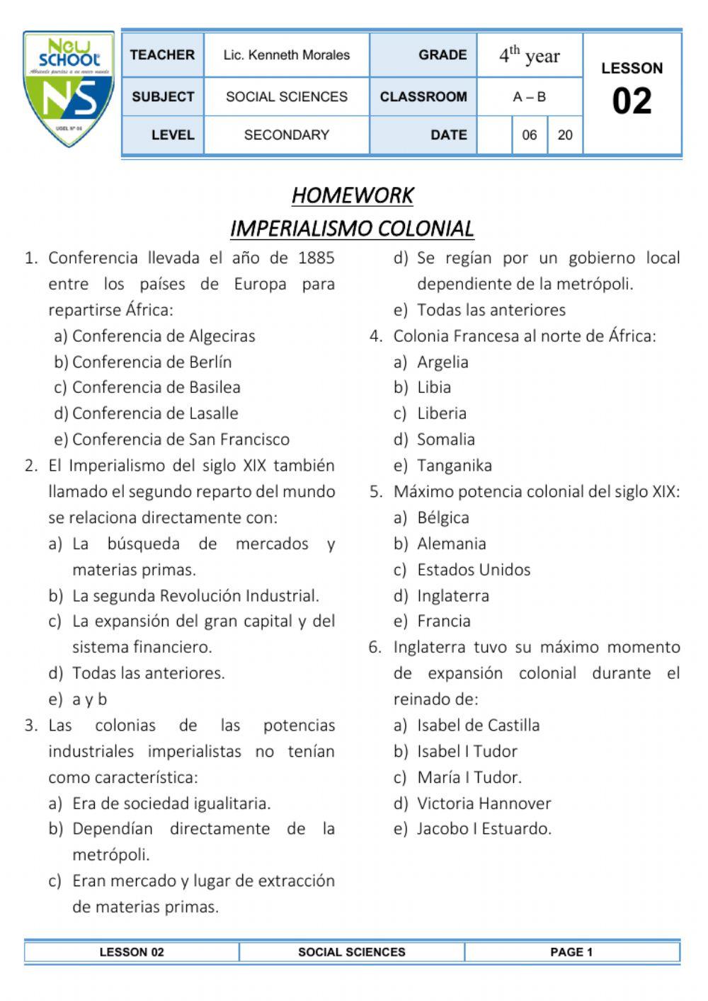 Imperialismo colonial