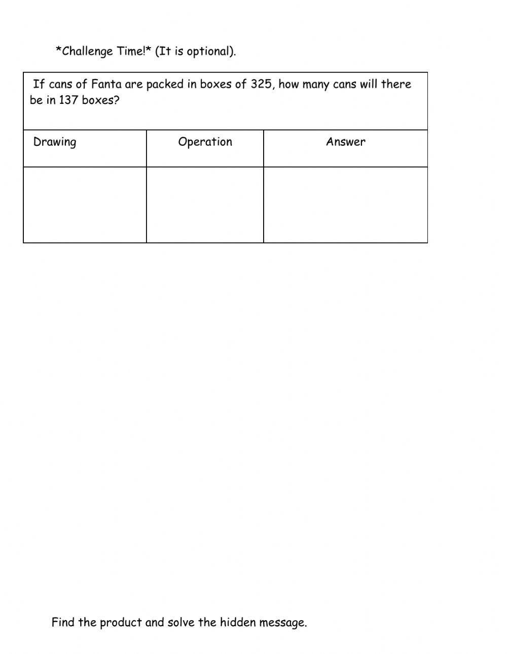 Multiplication Practice