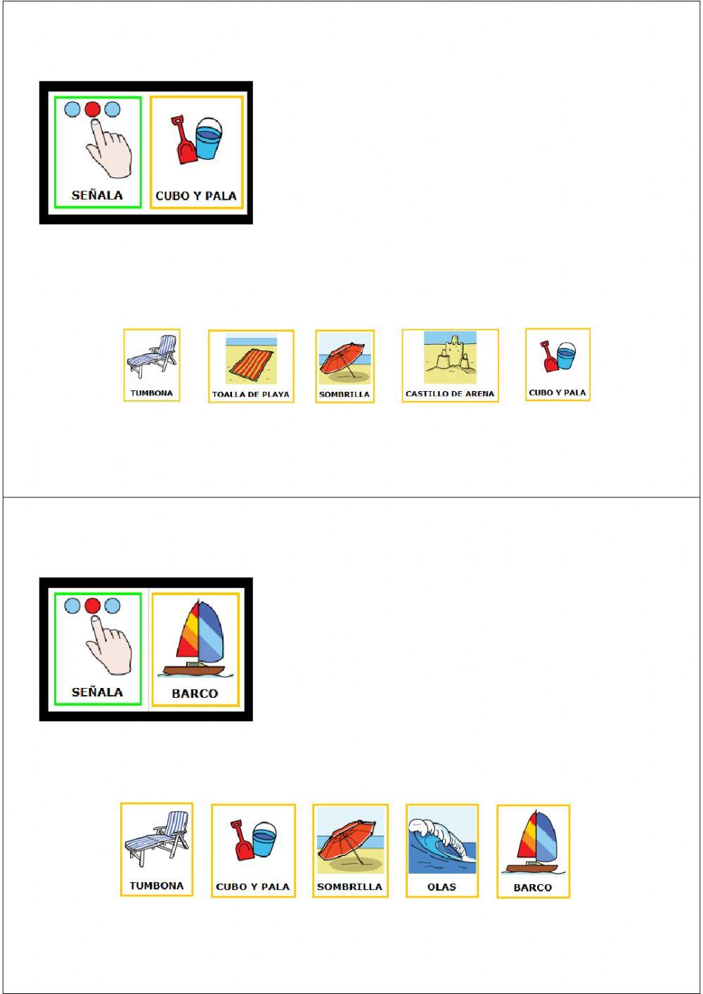 Vocabulario Pictado de verano