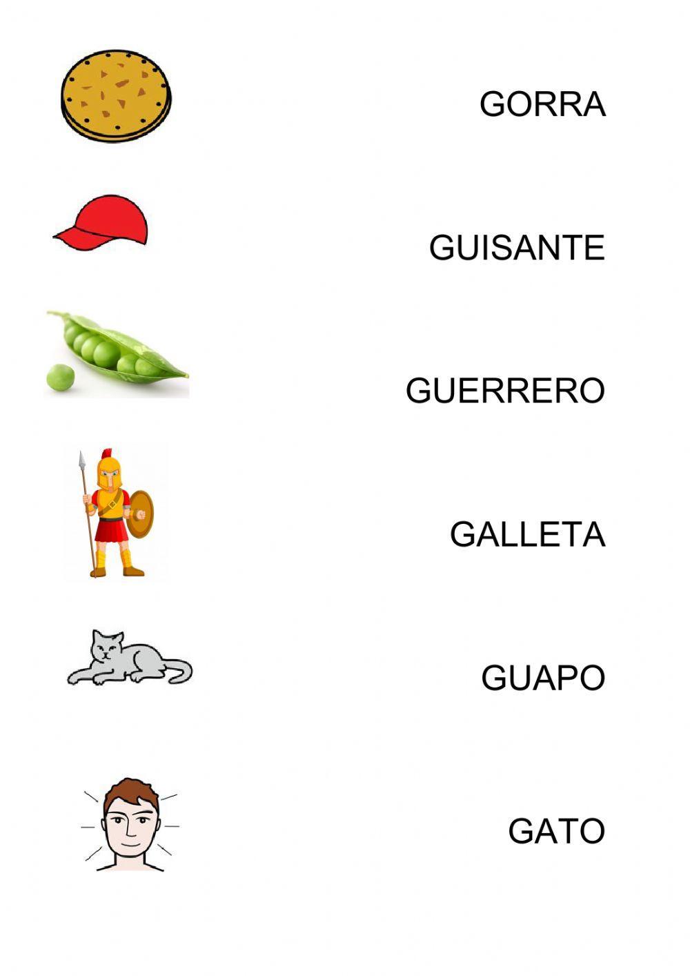 Ga, gue, gui, go, gu