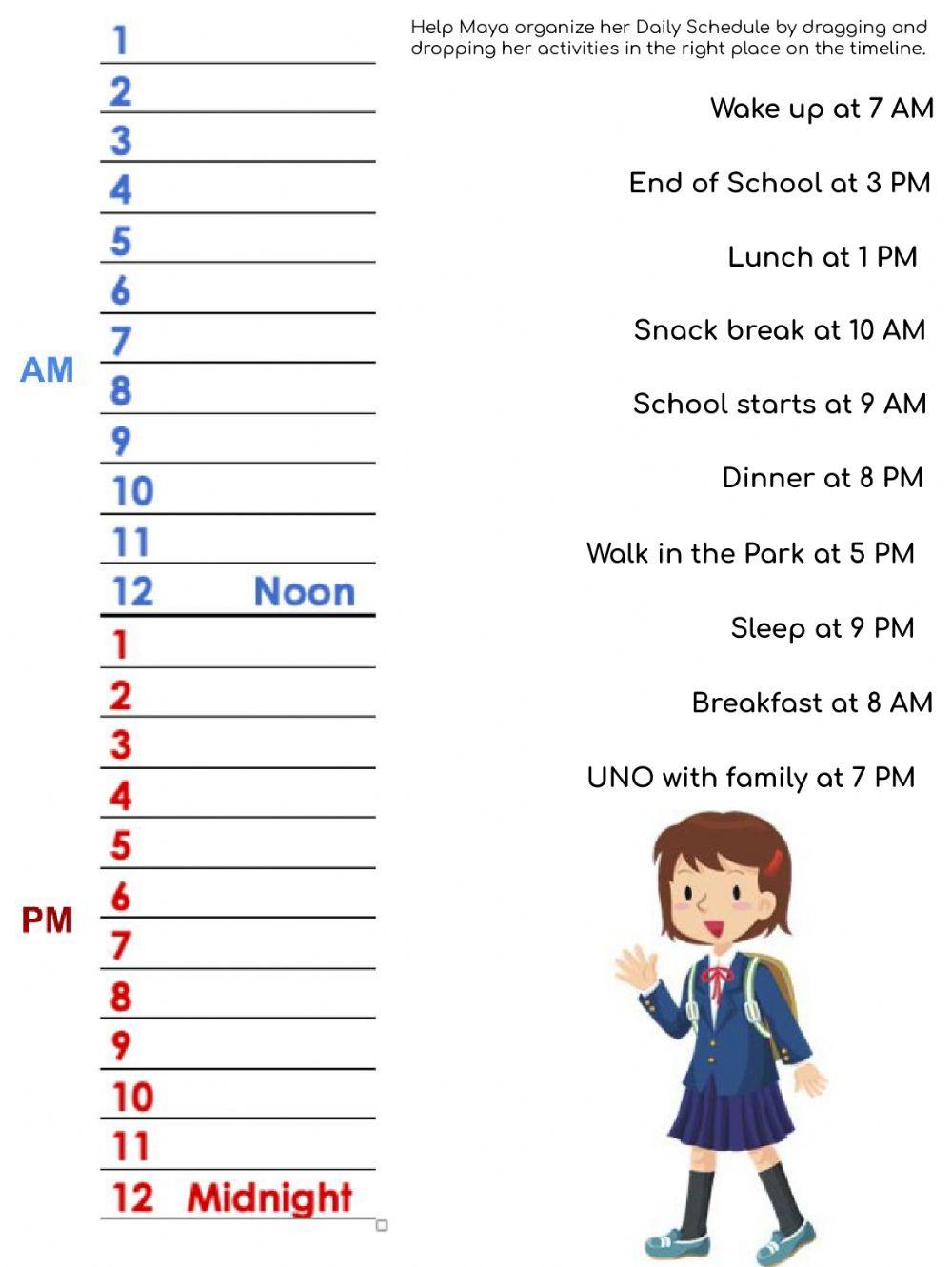 Maya's Schedule