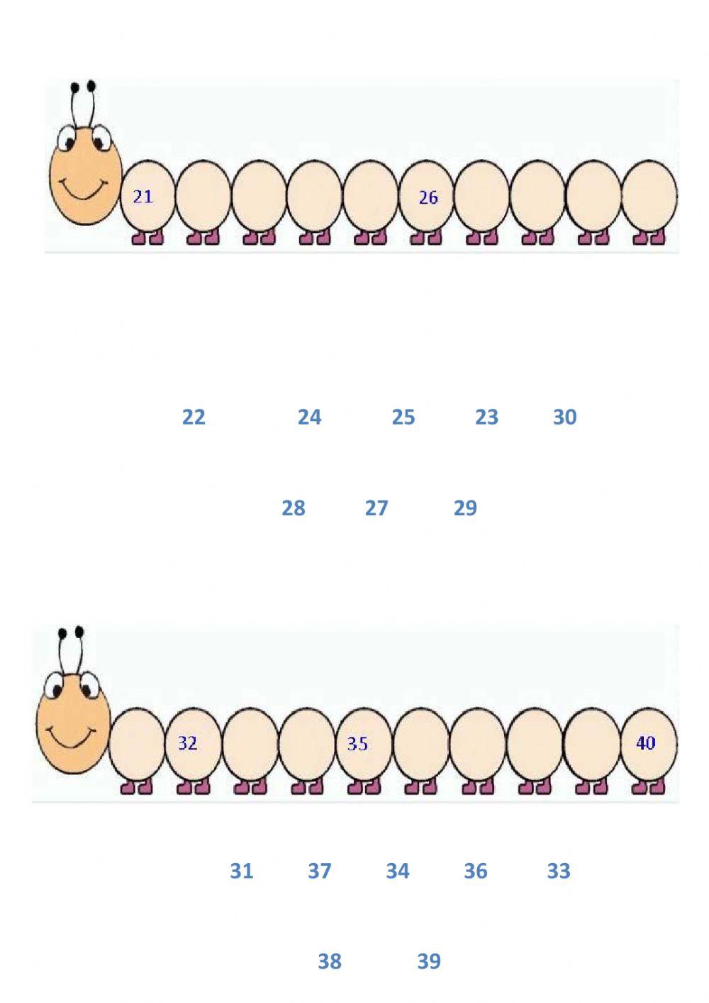 Completa le sequenze numeriche Completa le sequenze numeriche