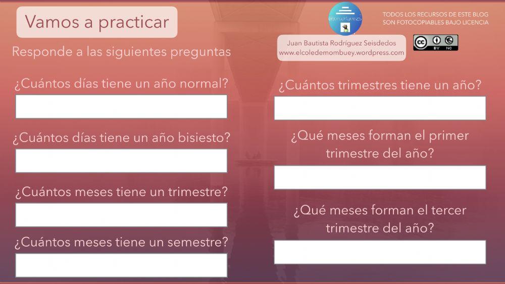 Plan de trabajo matemáticas de 3º Unidad 8