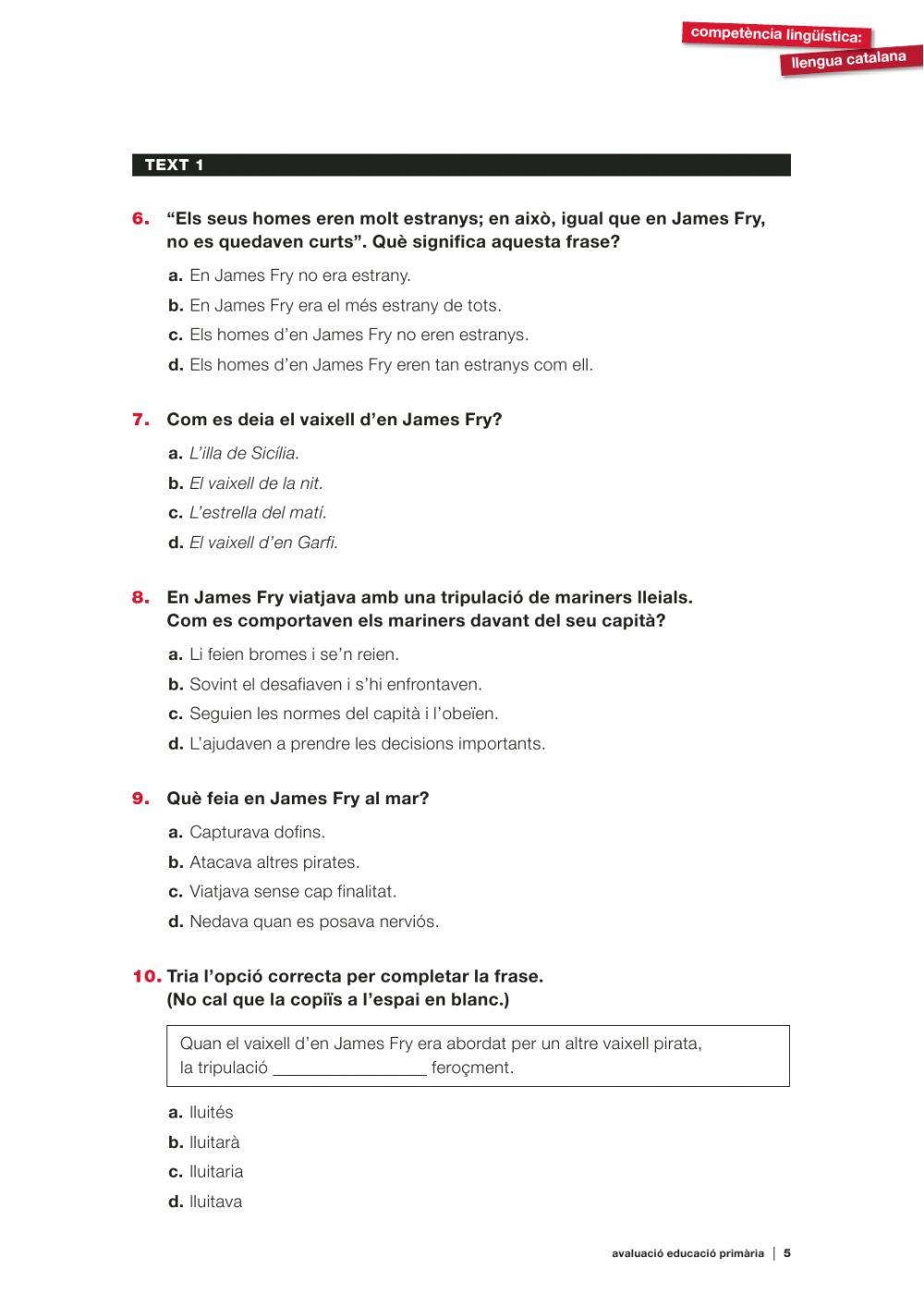 COMPETÈNCIES 6è 2014-15