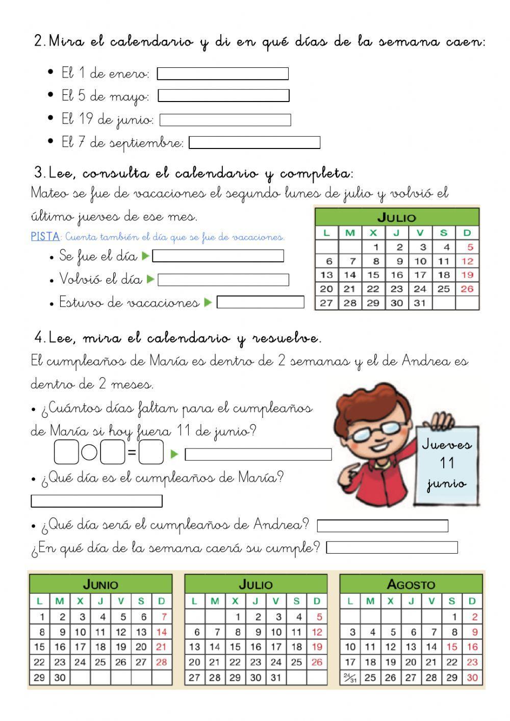 El calendario