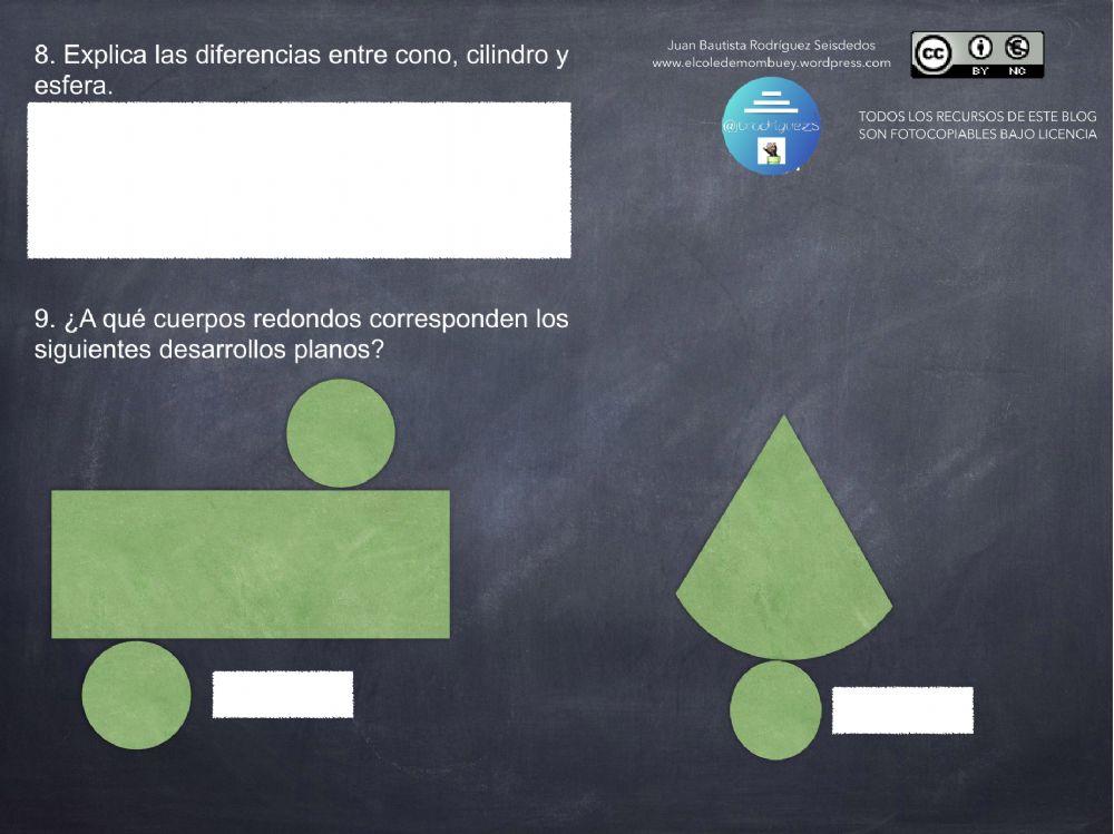 Control de Matemáticas U.12 3º