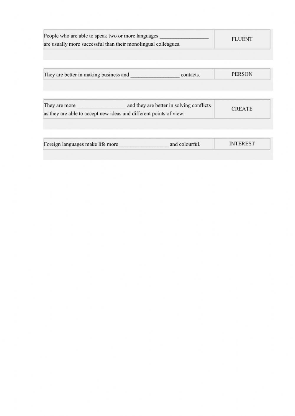 ОГЭ Grammar and vocabulary test 2