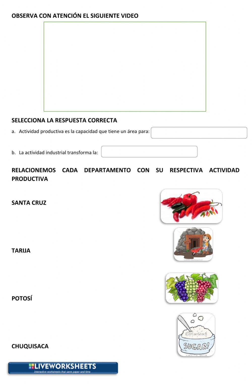Actividades productivas
