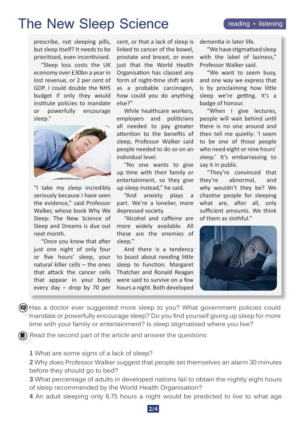 New Sleep Science