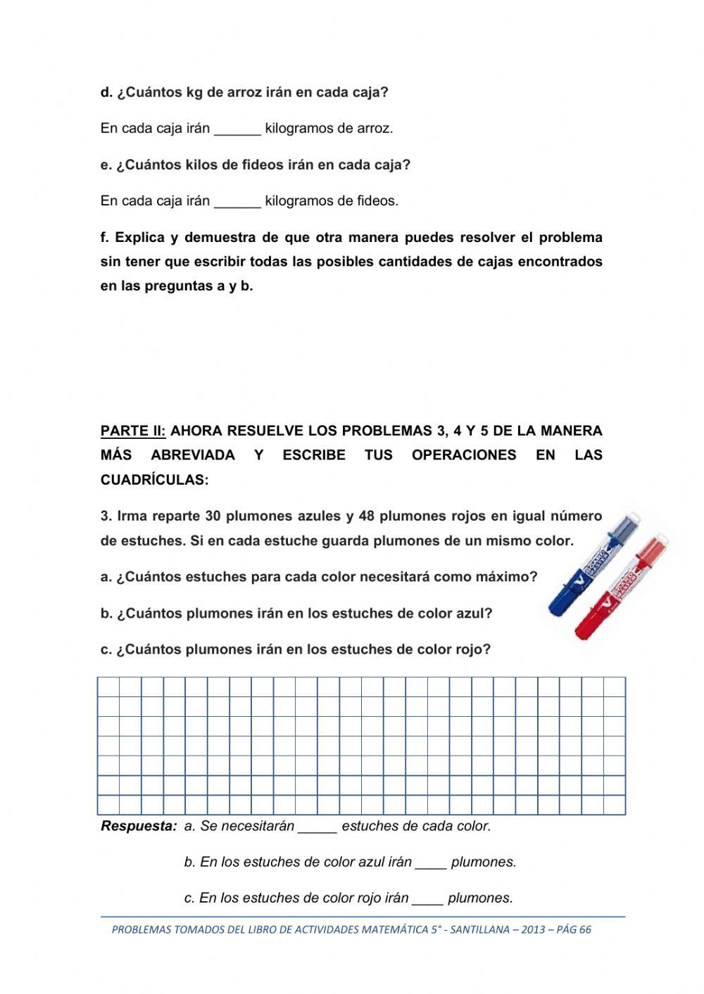 Problemas de M.C.D y M.C.M