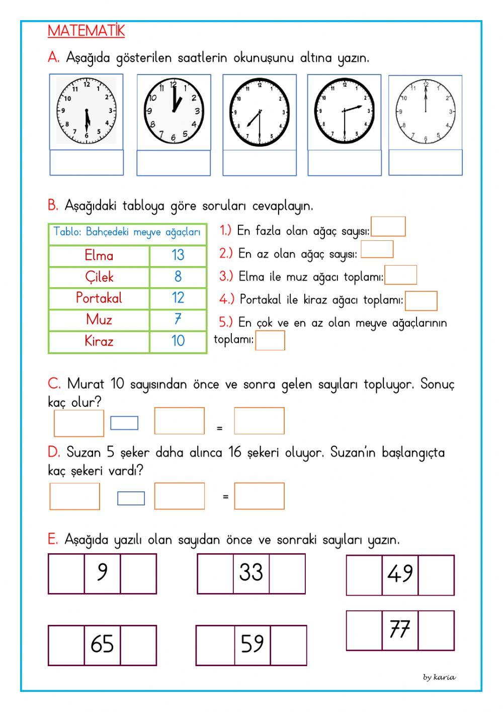 Günlük çalışma 47