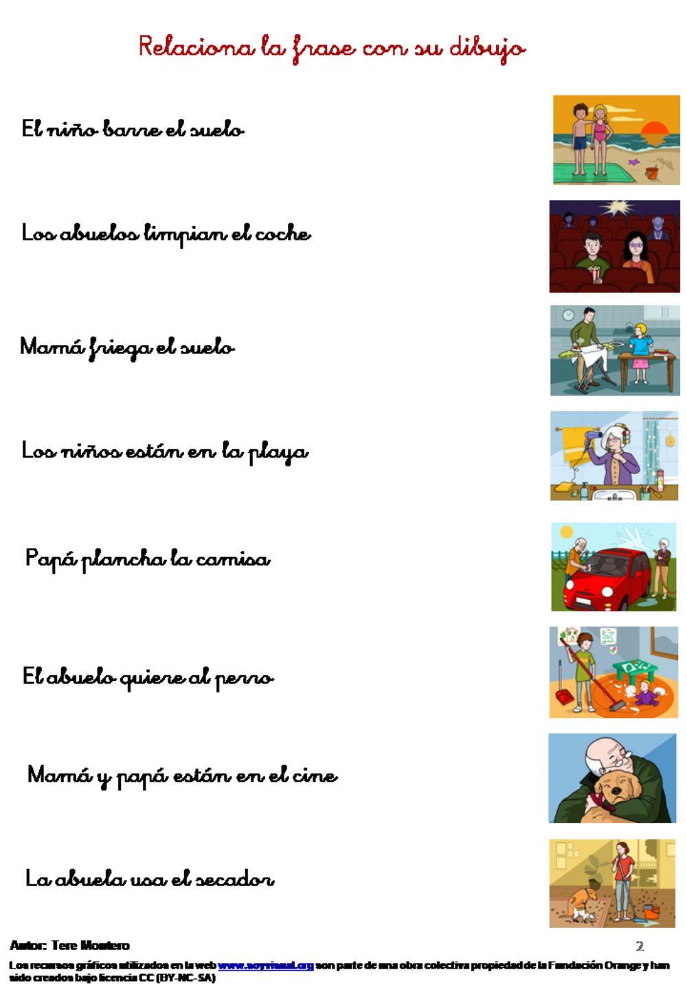 Comprensión frases 2