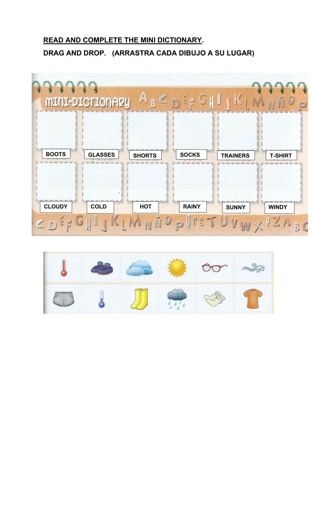 Mini Dictionary Hop B unit 1