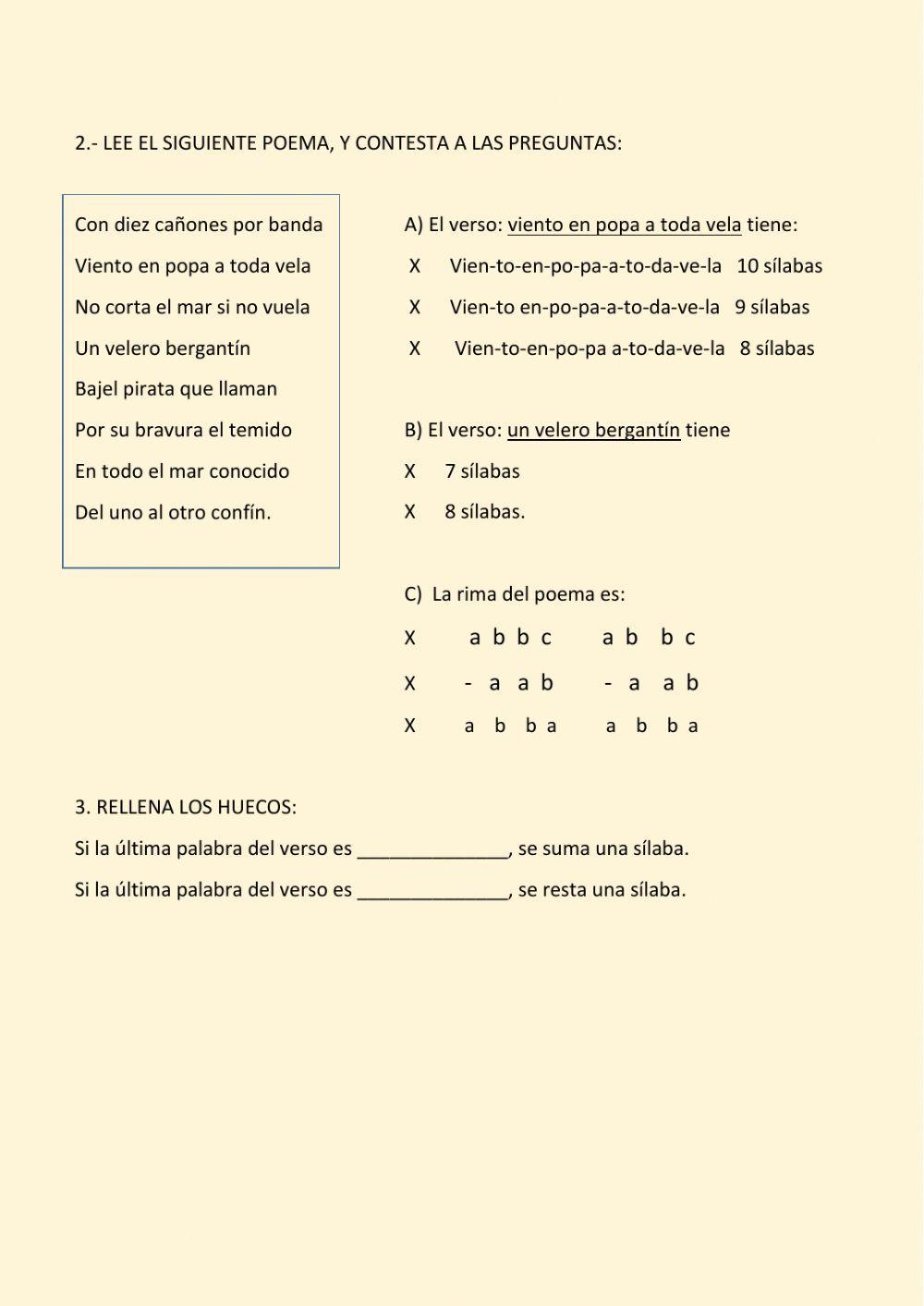 1º ESO LITERATURA: Tópicos. Métrica.