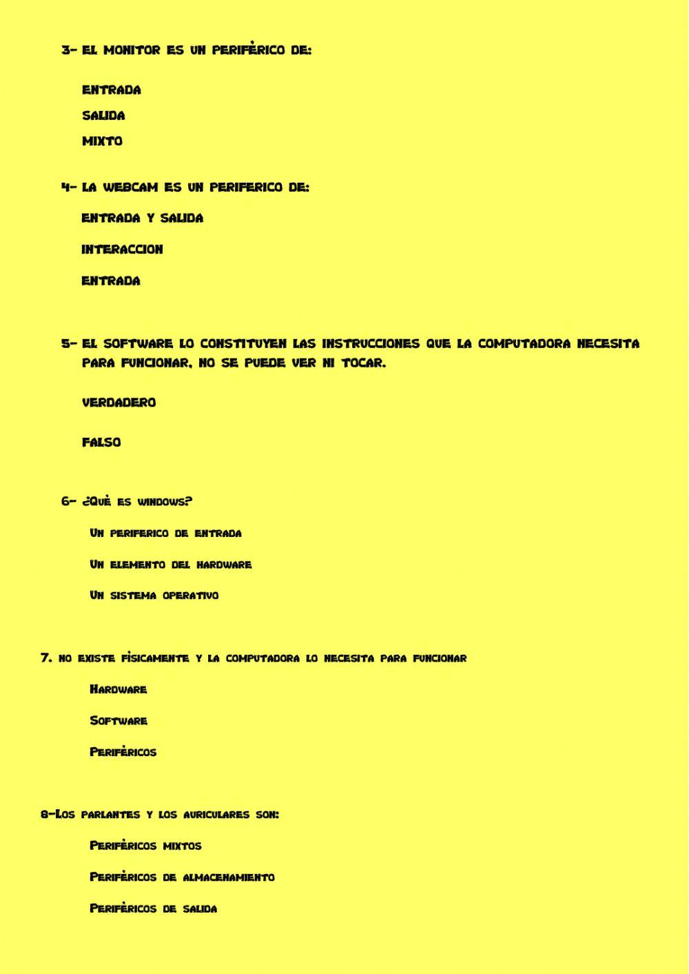 Periféricos de entrada y salida