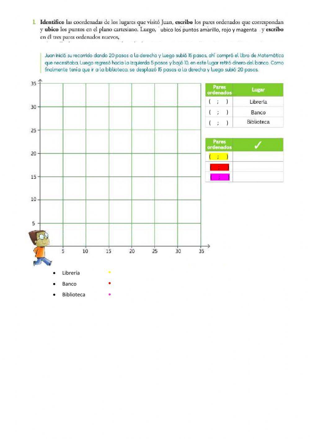 Pares Ordenados con números Naturales