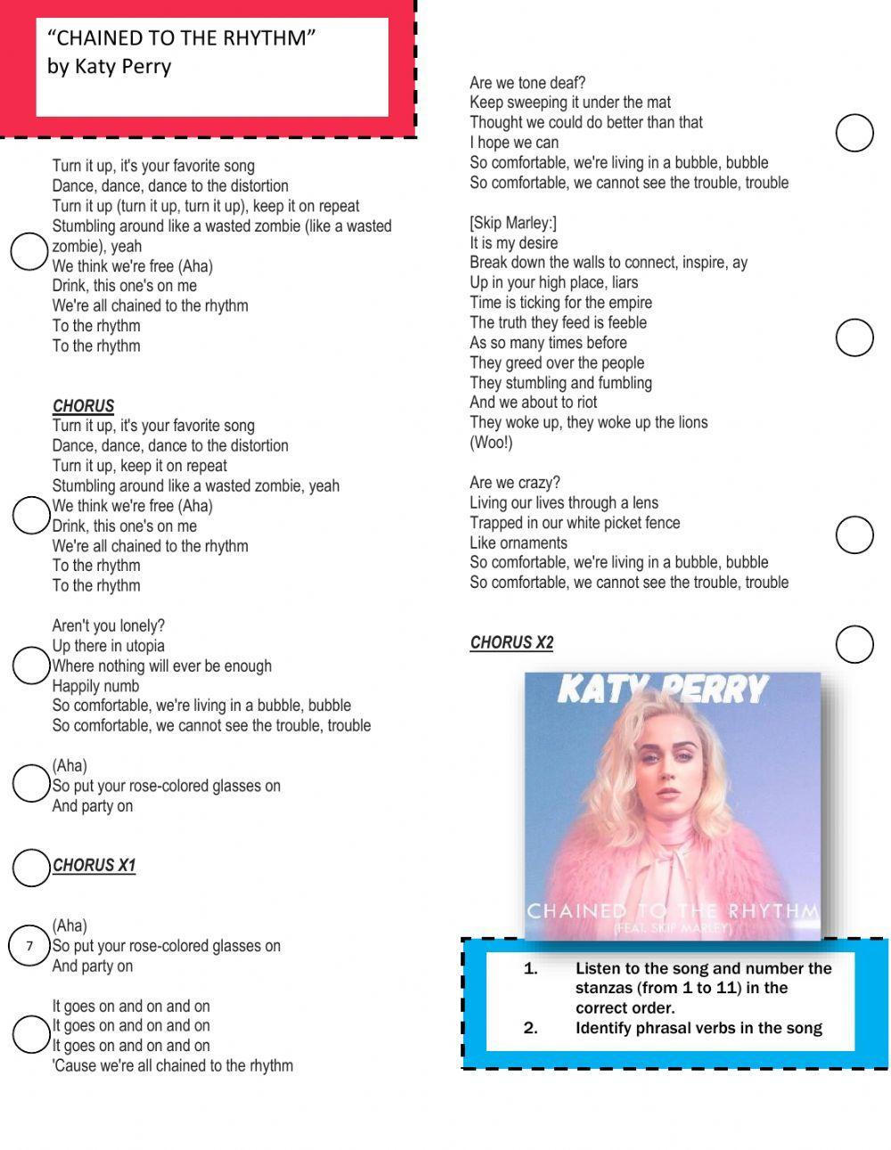 Chained to the rhythm by Katy Perry