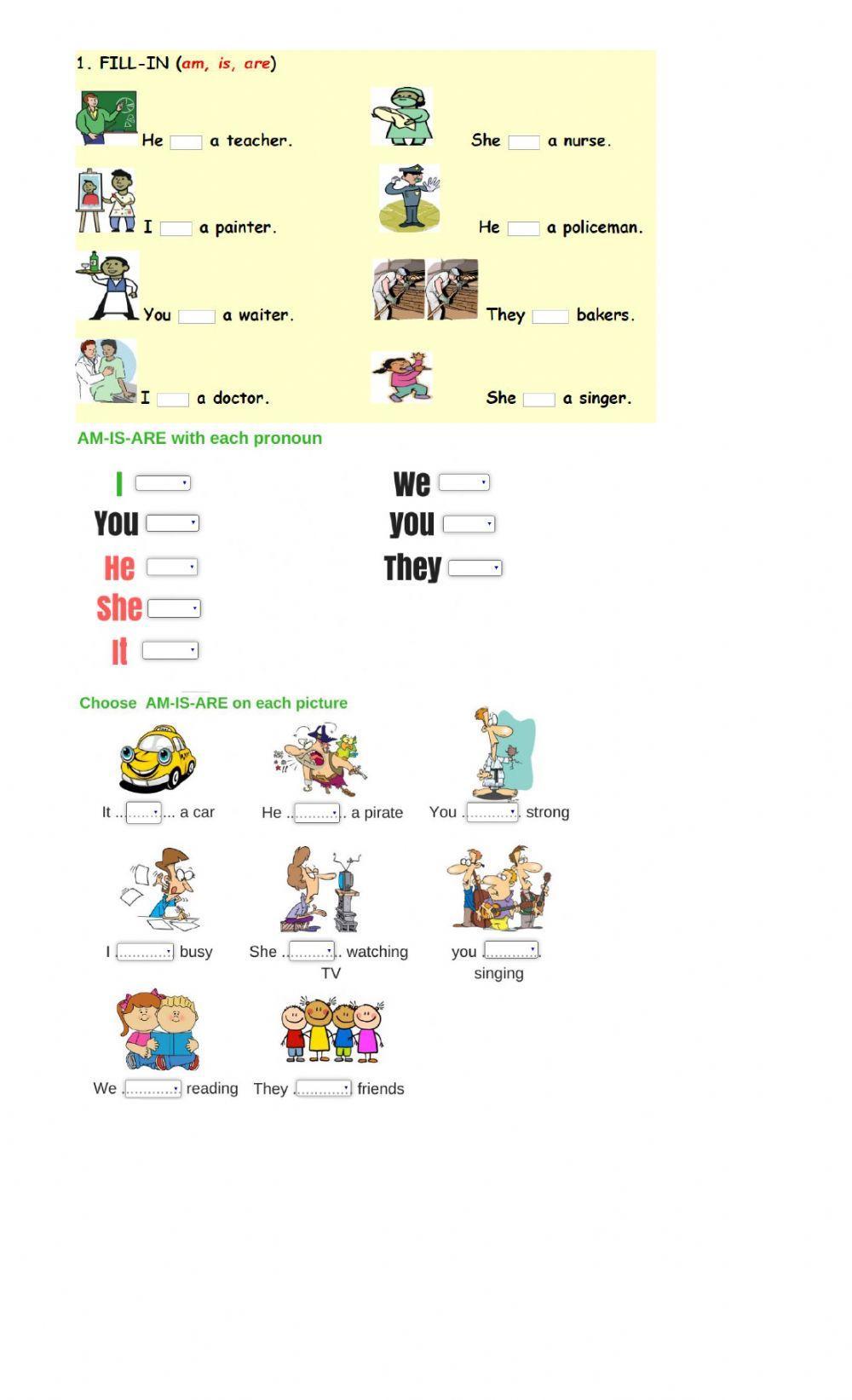 Verb To Be and Personal Pronouns