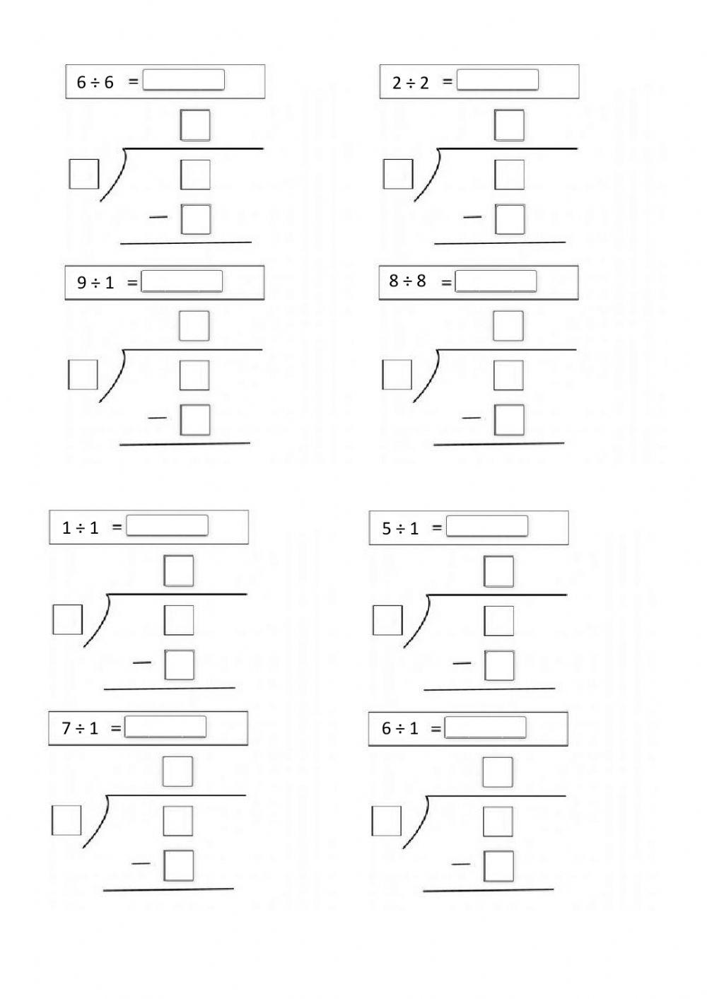 二年级除法竖式