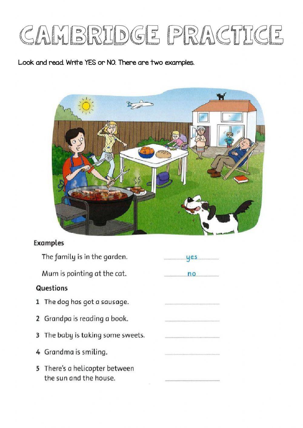 Cambridge Reading and Listening practise