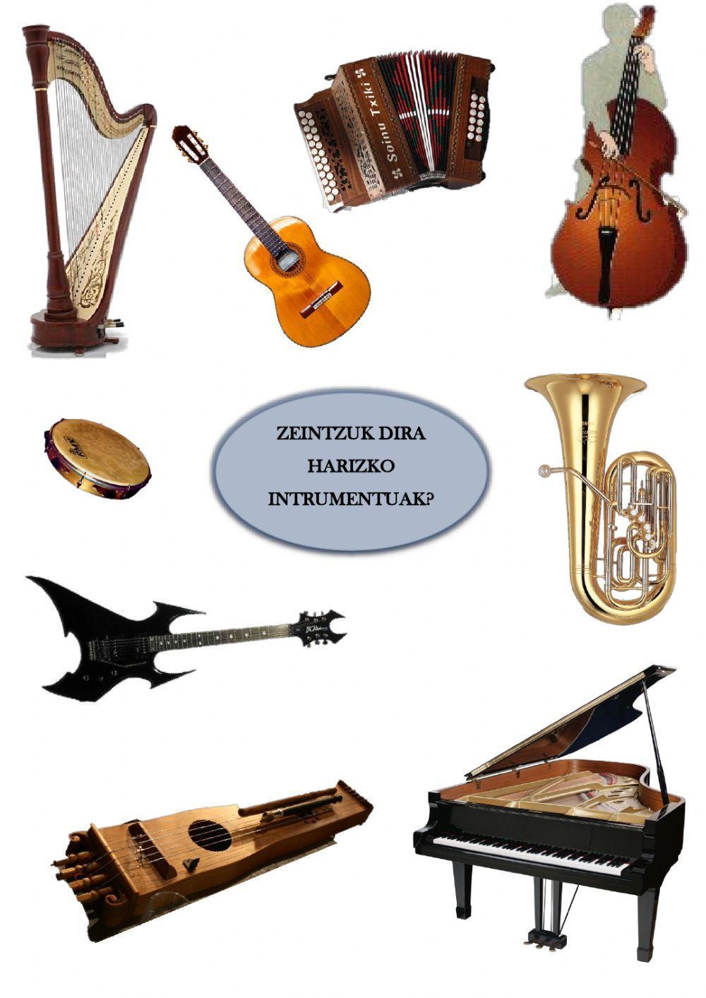 Harizko instrumentuak eta izenak