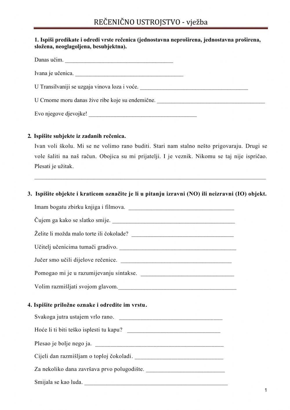 Gramatički ustroj rečenice