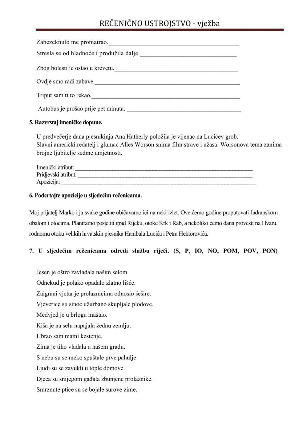 Gramatički ustroj rečenice