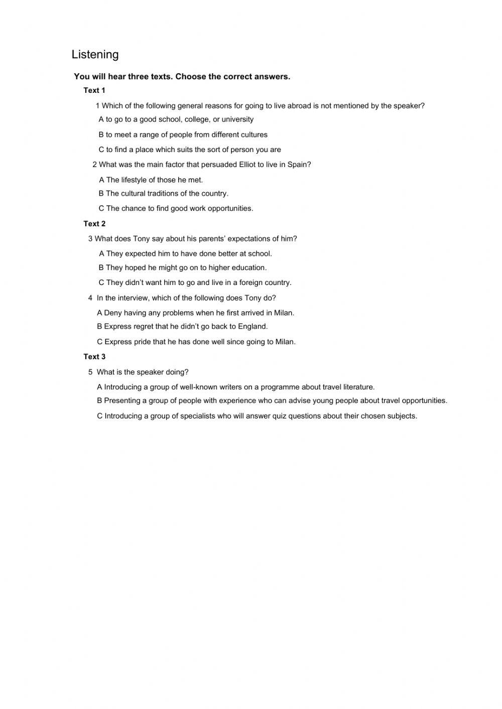 Group 20 solutions upper intermediate reading listening