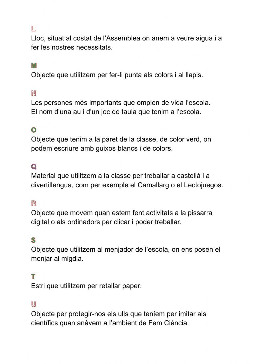 Passapalabra teresianes ci