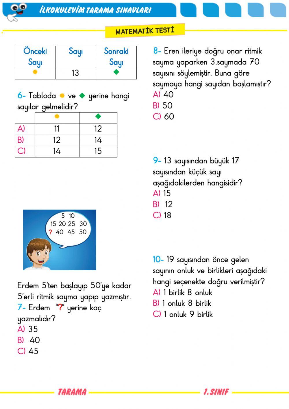 Matematik değerlendirme