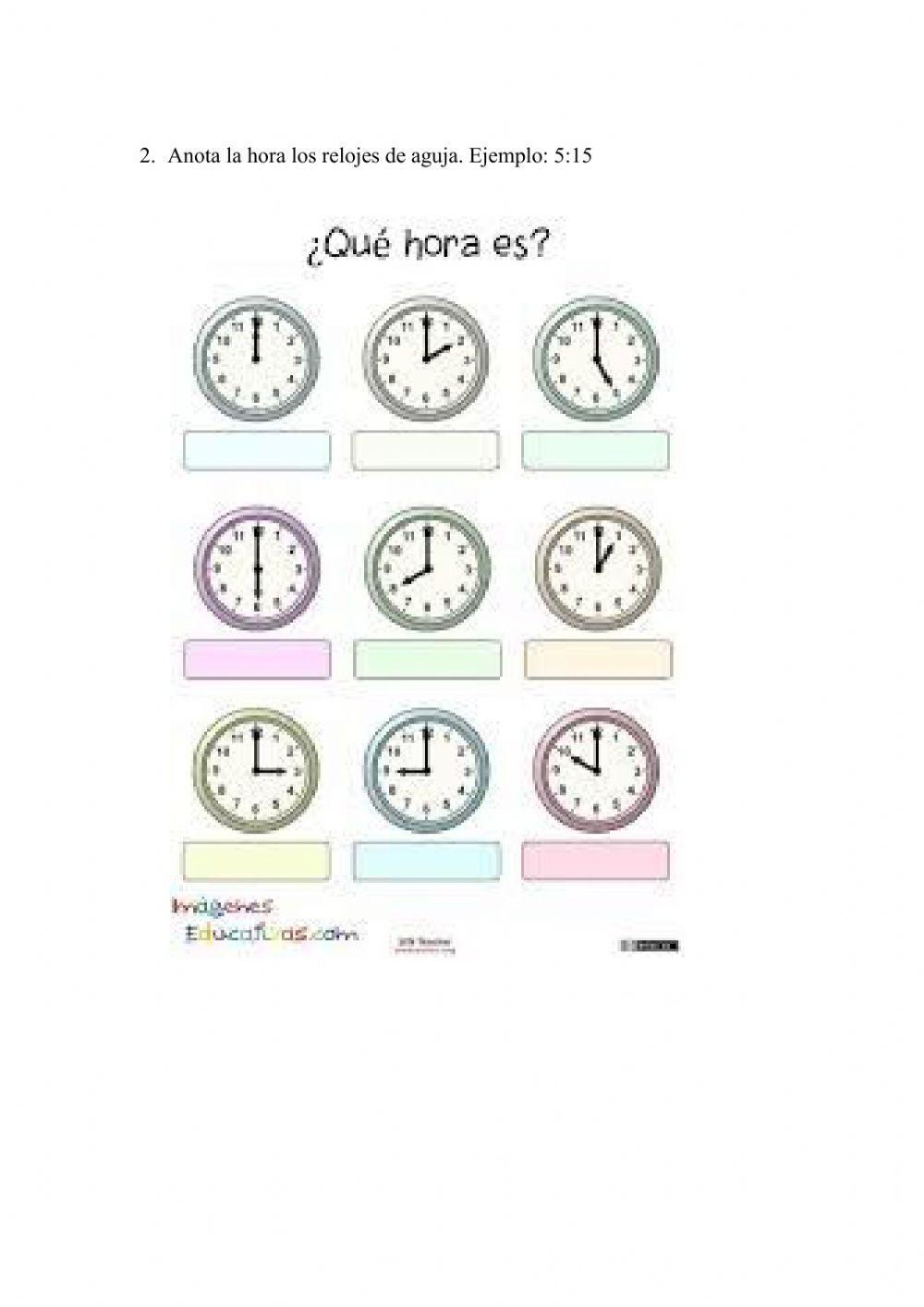 Horas y Relojes