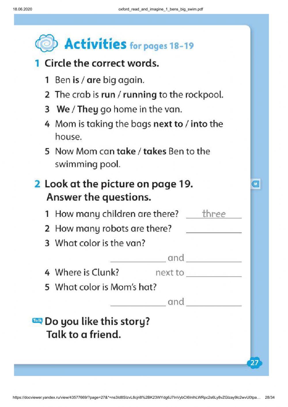 Ben's Big Swim p16-19