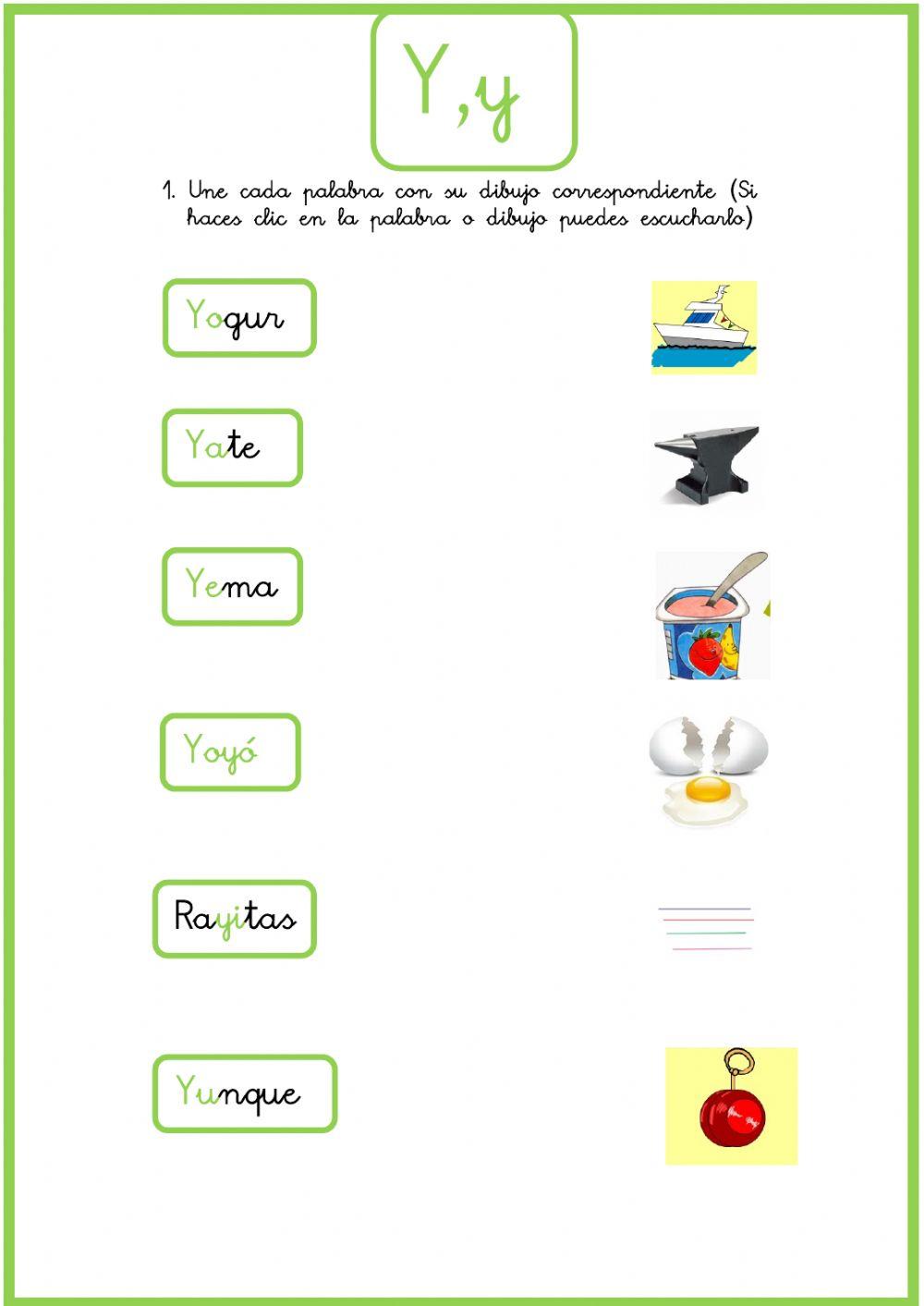 Letra -y- Letra -y-