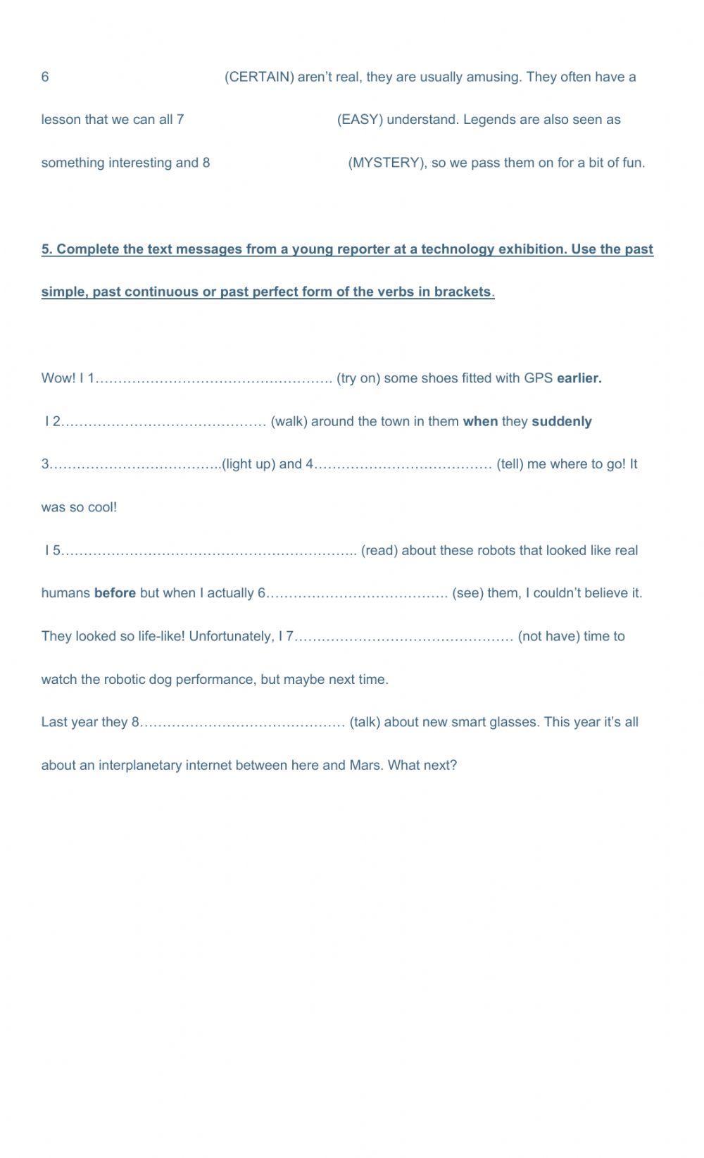 Use of english - assignment -8