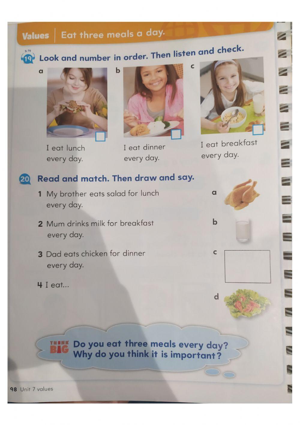 klasa-1-eat-3-meals-a-day-online-exercise-for-live-worksheets