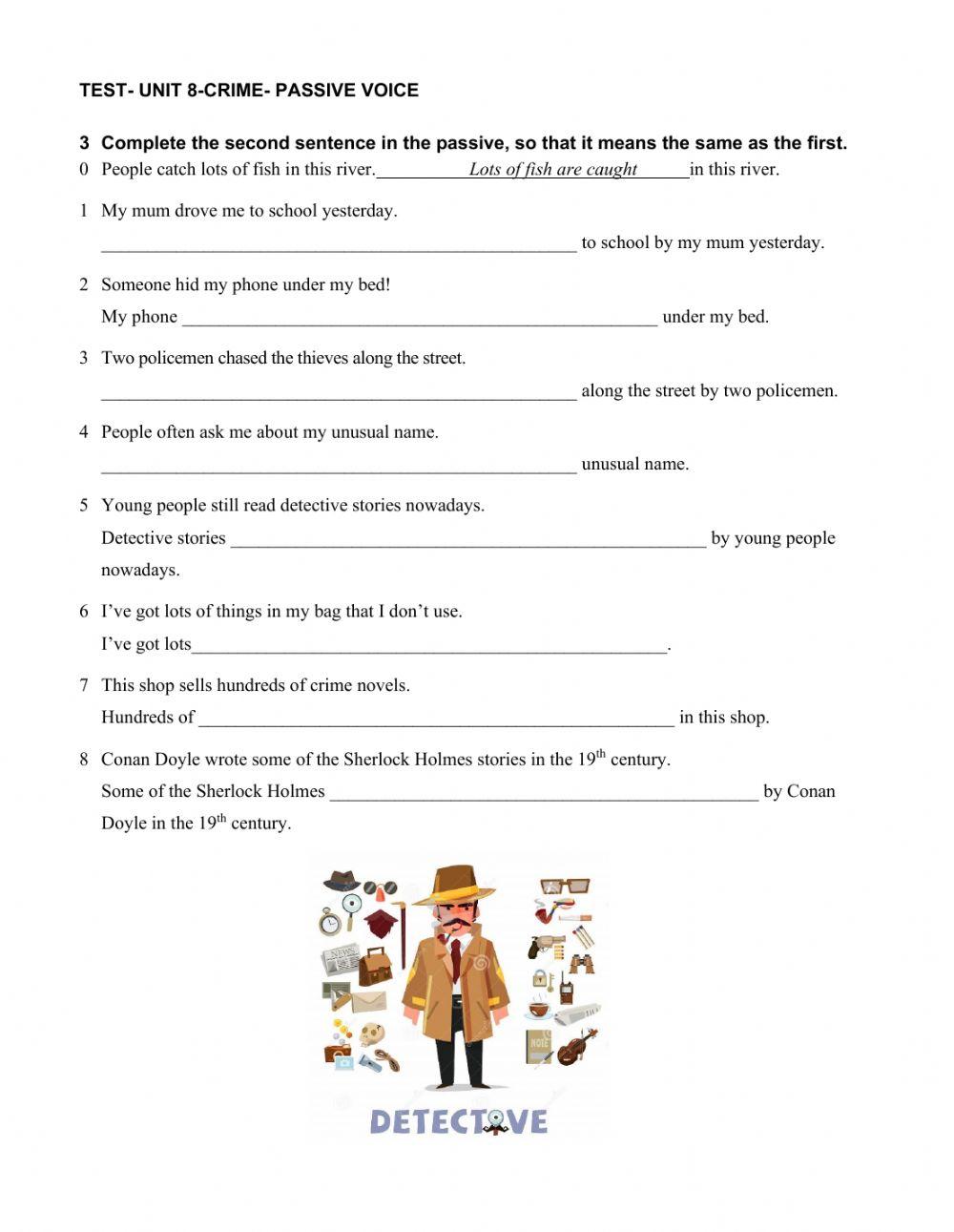 Unit 8- Crime PAssive Voice