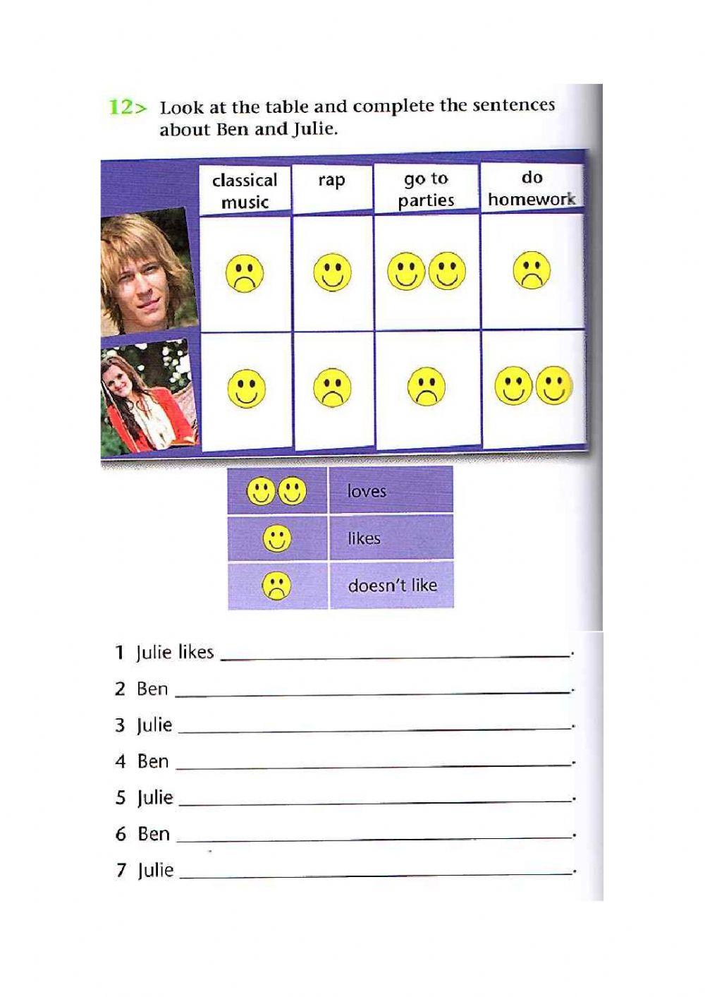 Free time activities