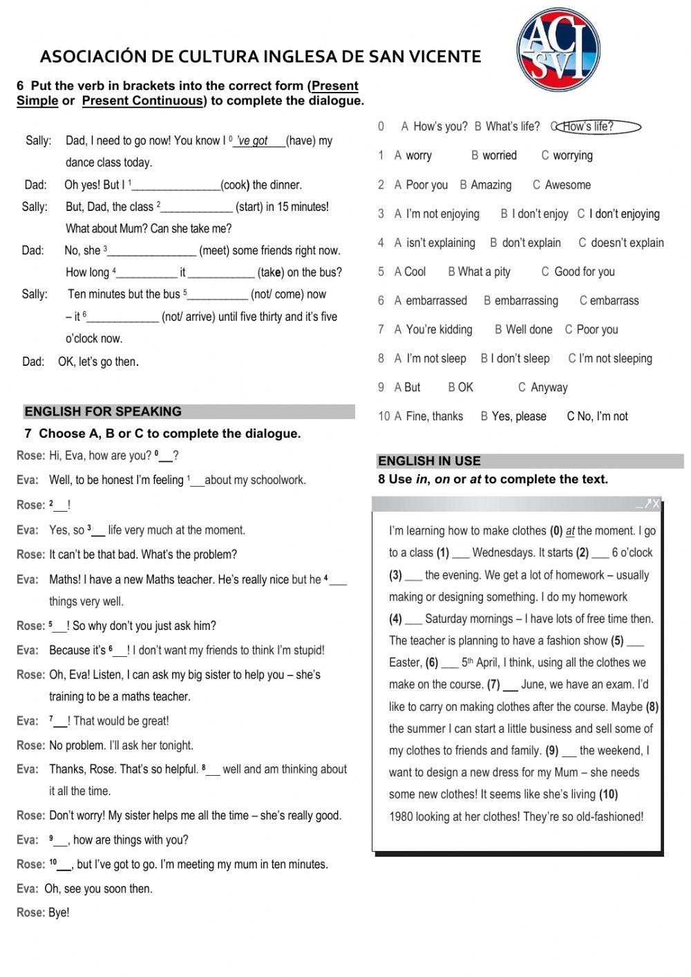 Junior 2- test unit 2