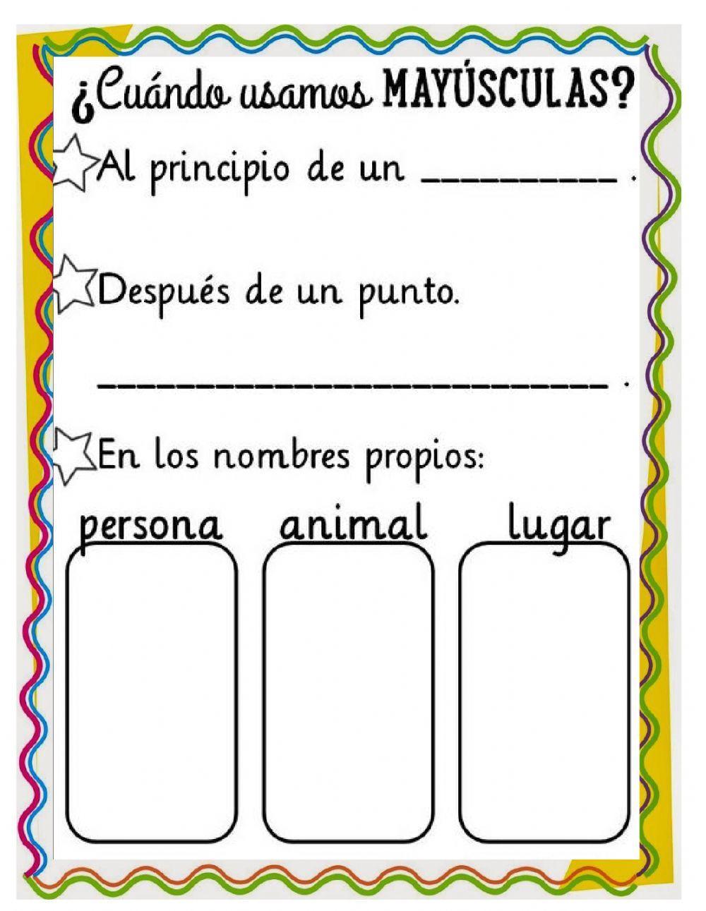 Uso de la mayúscula