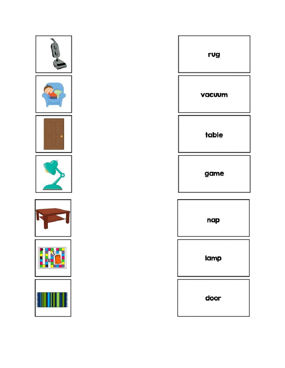 Matching Item to word