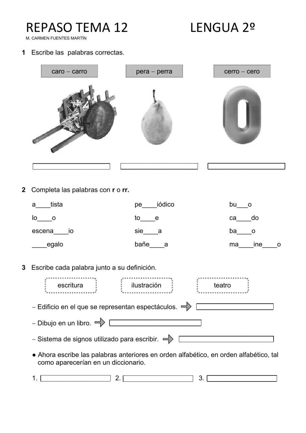 Repaso tema 12 lengua